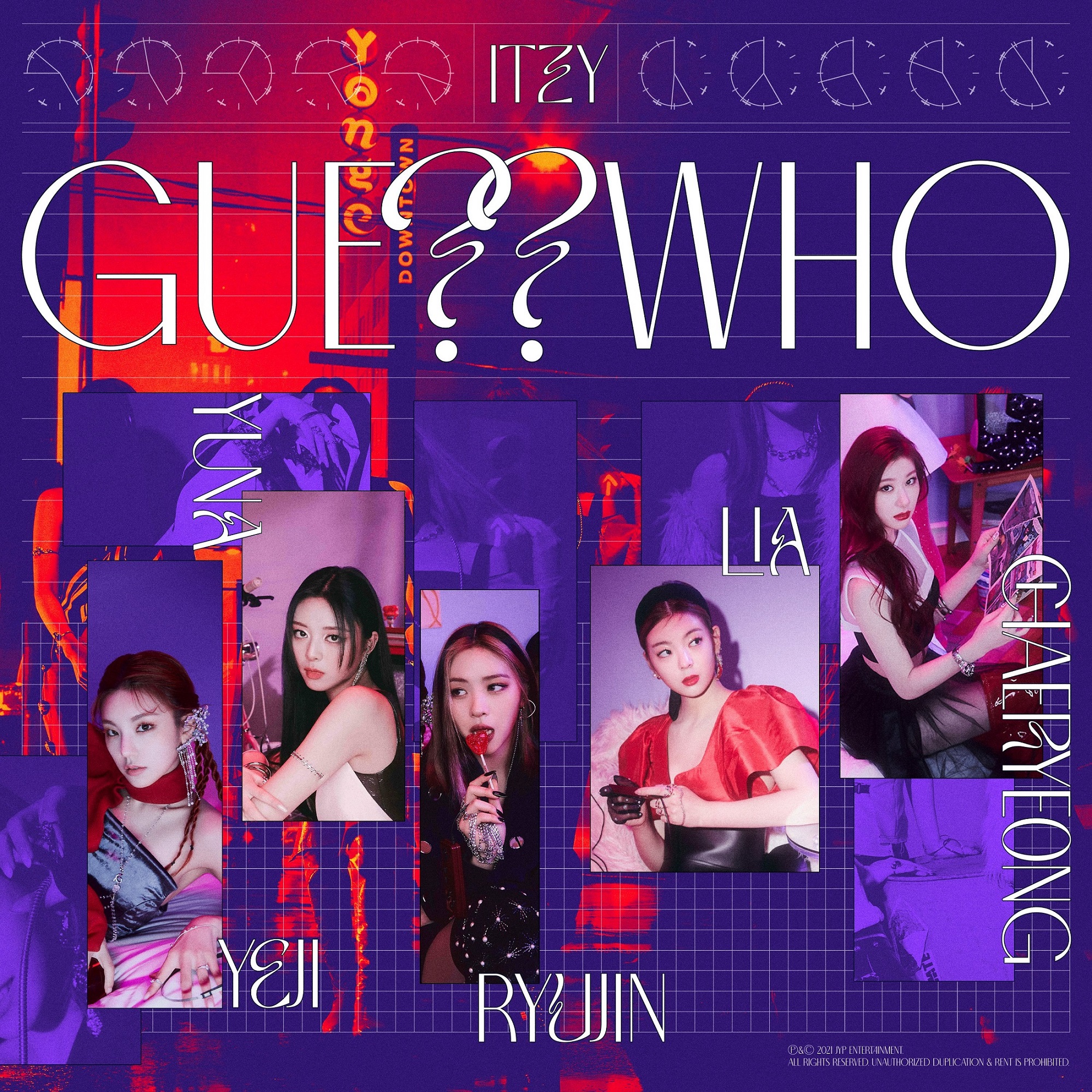 itzy guess who day night version cd cover