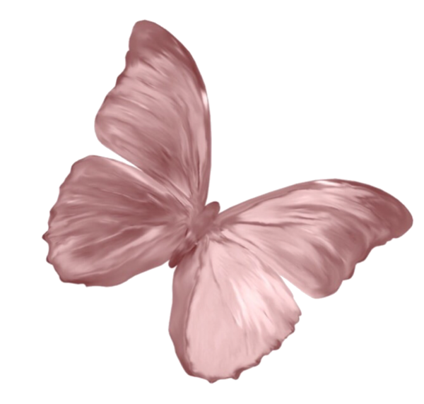 small light pink realistic-looking 3d butterfly